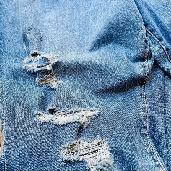 Old Navy Distressed Pop Icon Skinny Jeans Size 28 NWOT Extra High Rise - Picture 3 of 10